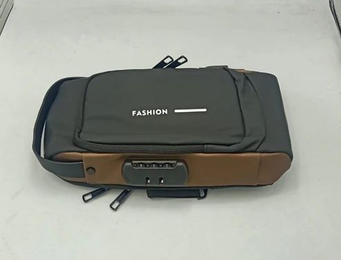 Men's Waterproof Crossbody Sling Bag with USB Charging Port