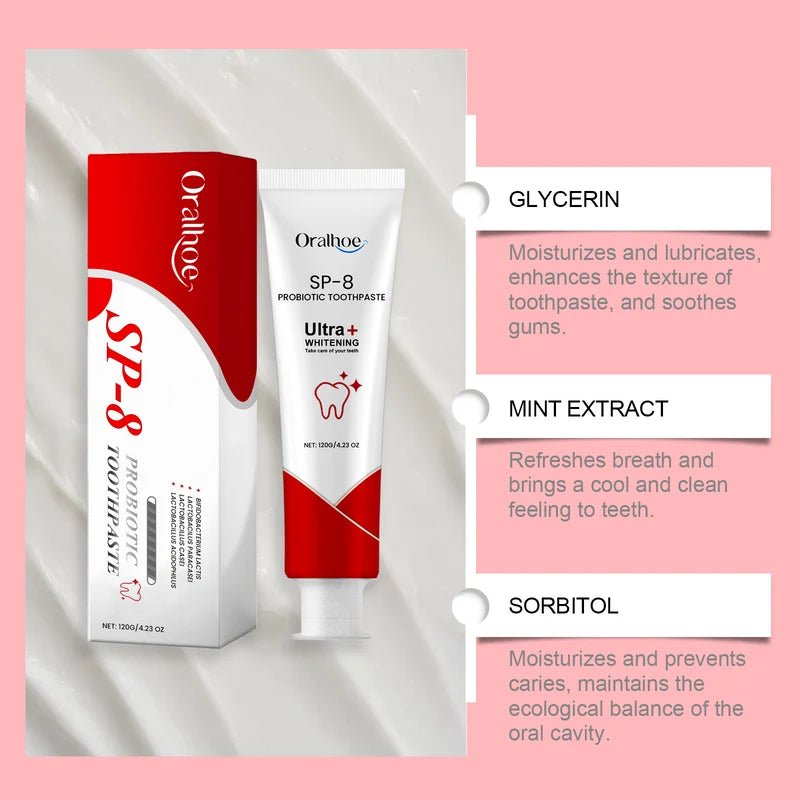 SP-8 Probiotic Dental Care Toothpaste - mallcrock