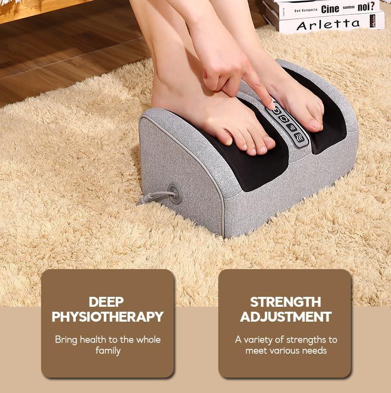 Electric Foot Massager Machine with Heat & Kneading Shiatsu Massage