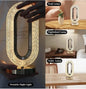 Crystal LED Table Lamp Touch Sensor – Modern Oval Acrylic