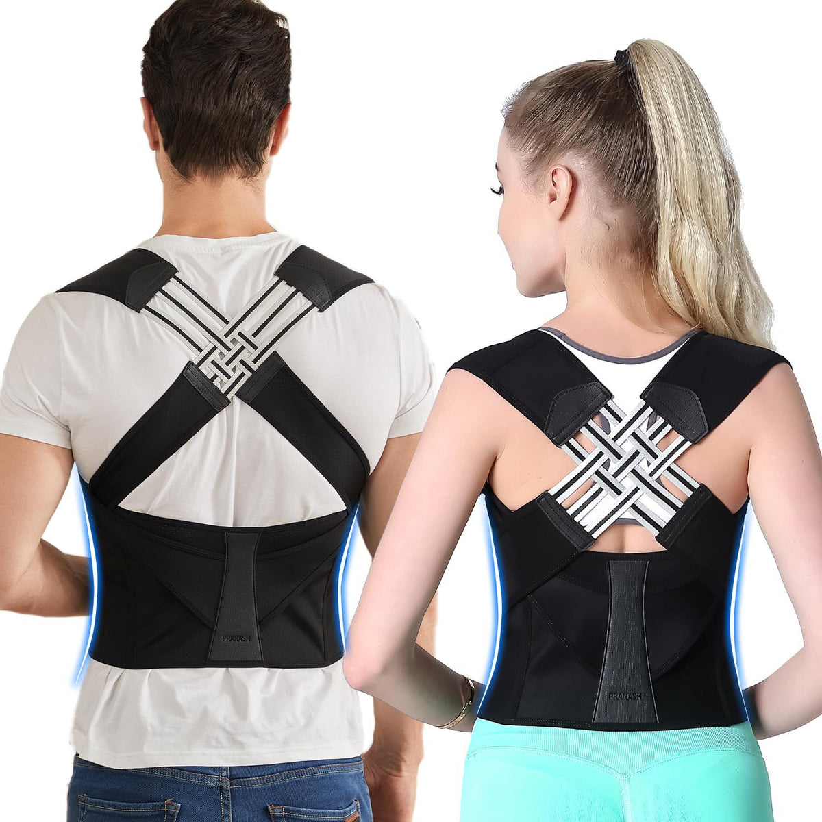 Back Posture Corrector Brace for Men & Women  Adjustable Shoulder Support Belt