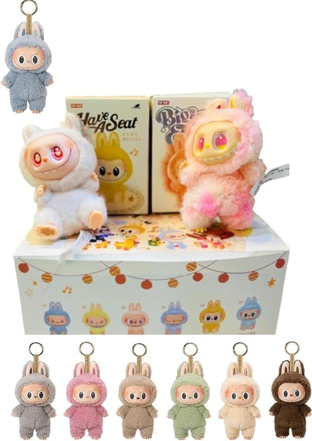 Cute Bunny Costume Plush Figure Collectible Toy Set